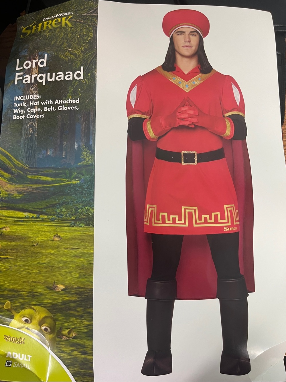 Adult small Lord Farquaad Prince Costume Shrek Dreamworks Adult Small